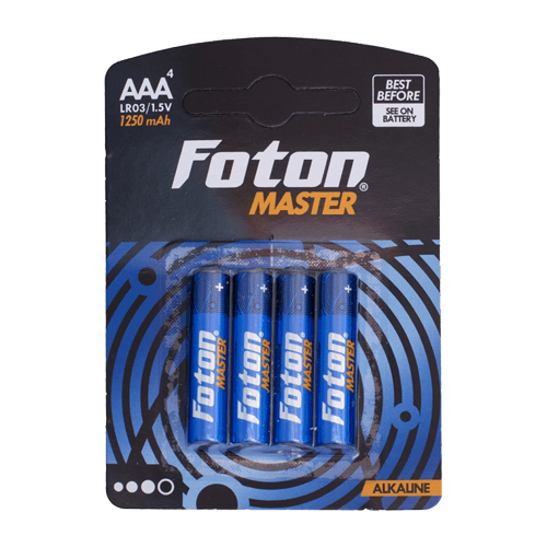 Foton Master alkaline batteries.